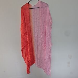 Pink and Red Ombre Shawl